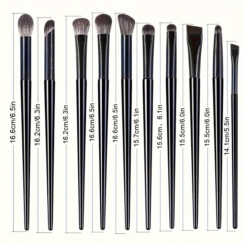Detailing Brush Set - 10pcs Soft Hair Eye Shadow Brush