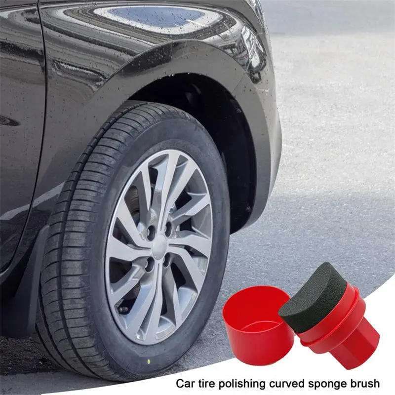 Curved Car Tire Waxing Sponge  - Wax Applicator Pad のレビューと価格