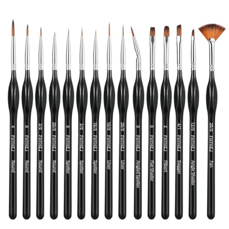 Detail Paint Brushes Set, 15PC - Detailing Brush Set のレビューと価格