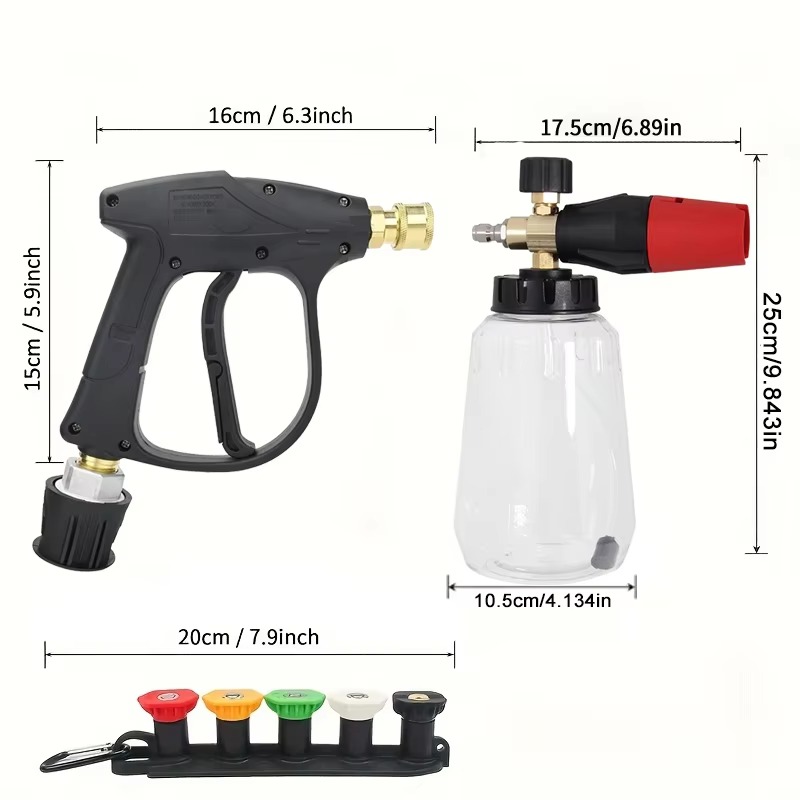 Snow Foam Cannon Lance Kit Com - Pressure Washer Foam Gun のレビューと価格