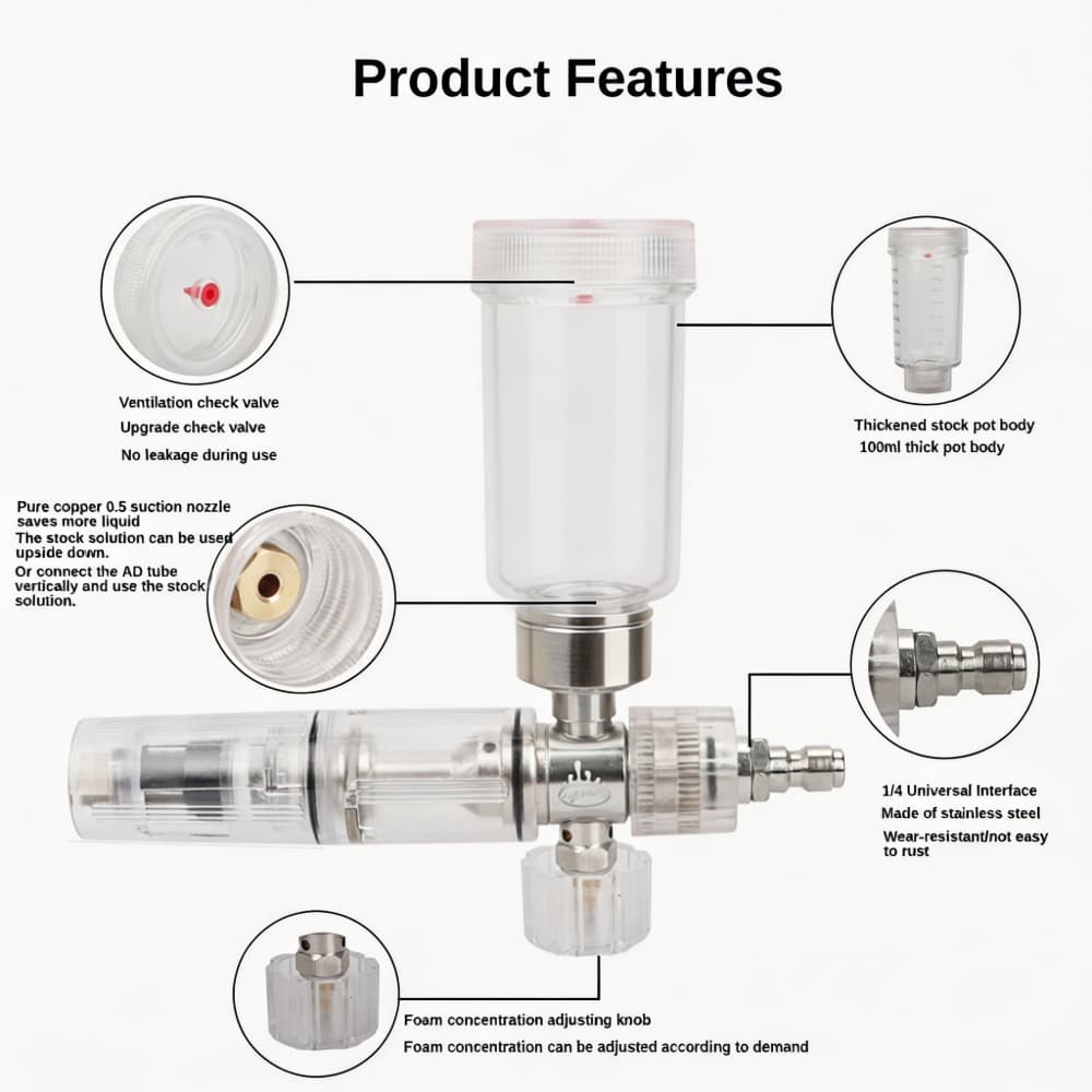 Foam Spray Gun Adjustable 100m - Foam Cannon Car Wash のレビューと価格