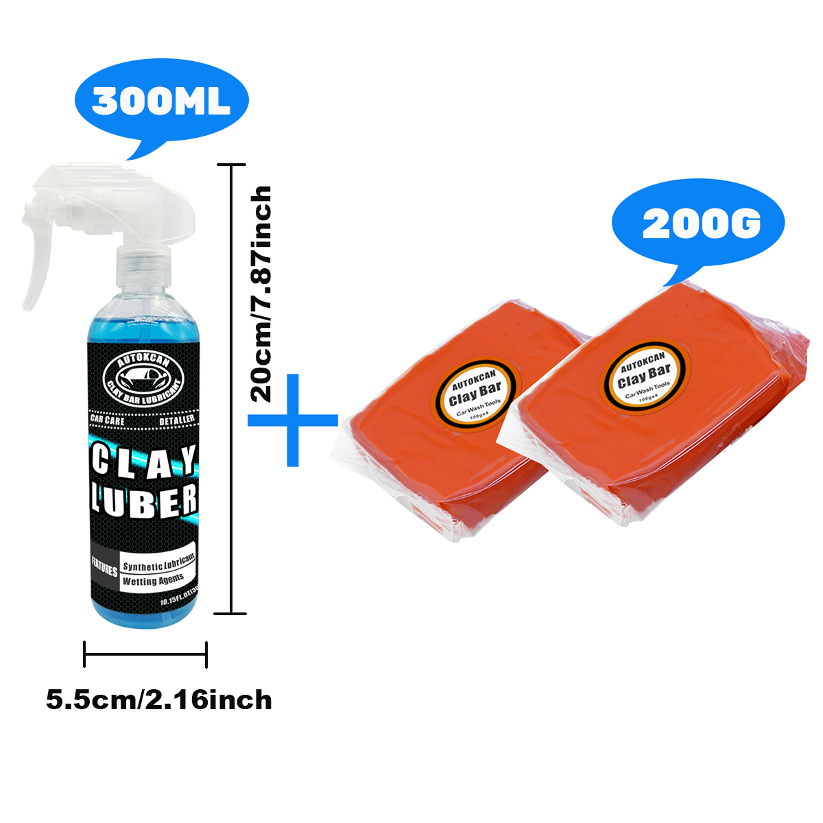 200G Car Clay Bar And 300ml Ma - Clay Bar Lubricant のレビューと価格