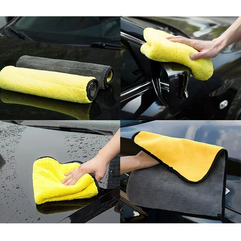1/5pcs Thicken Car Microfiber  - Microfiber Towel Detailing のレビューと価格