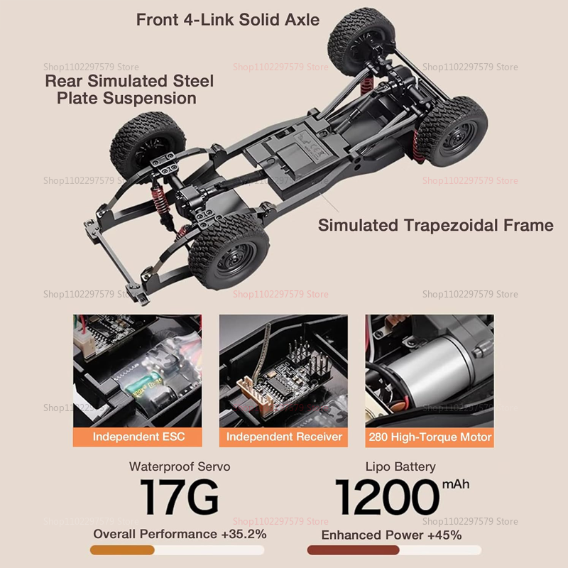 MN82T 1:12 2.4G RC Crawler Hoi - Dirt Brush Interior のレビューと価格