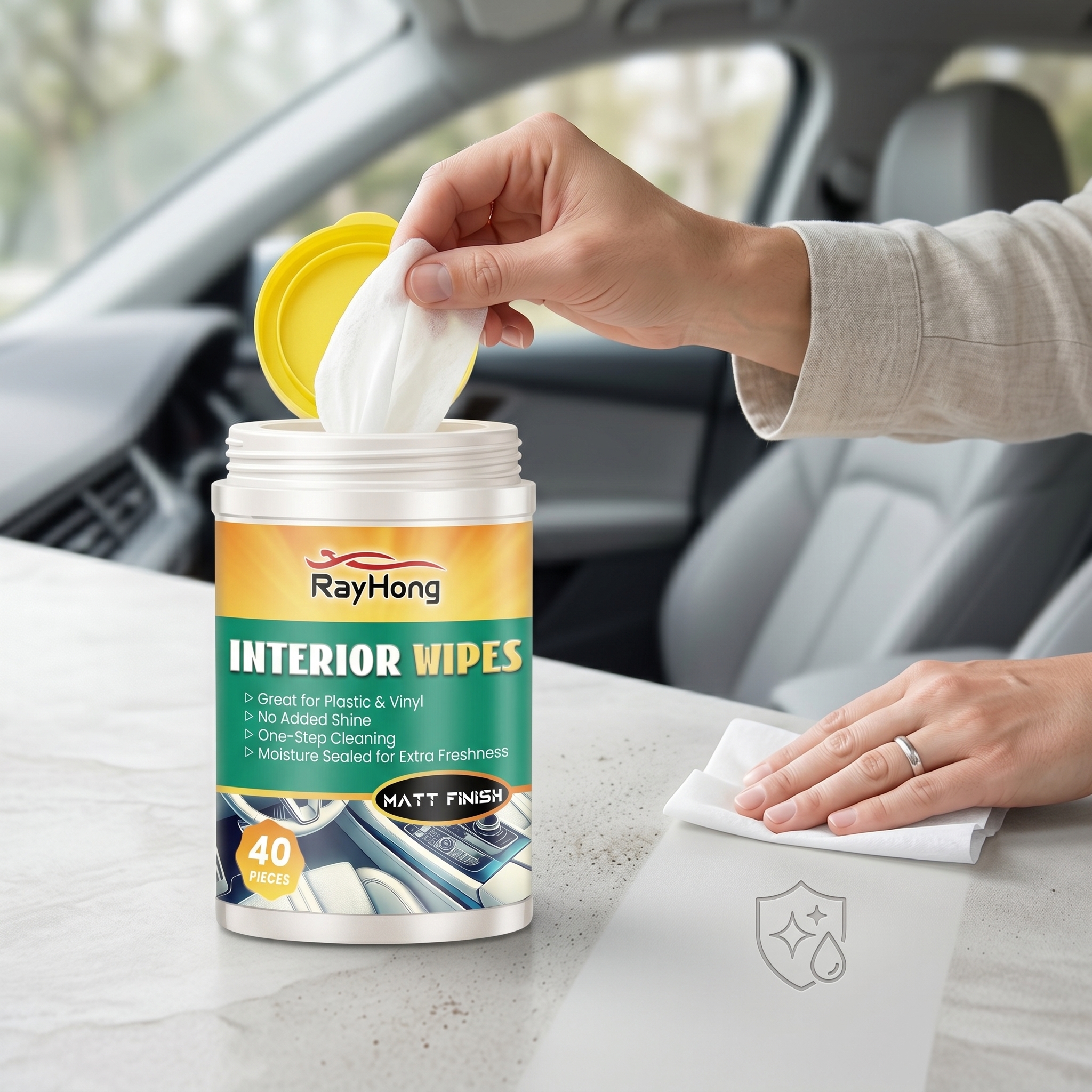 RAYHONG Car Interior Shine Wip - Leather Cleaner Interior のレビューと価格
