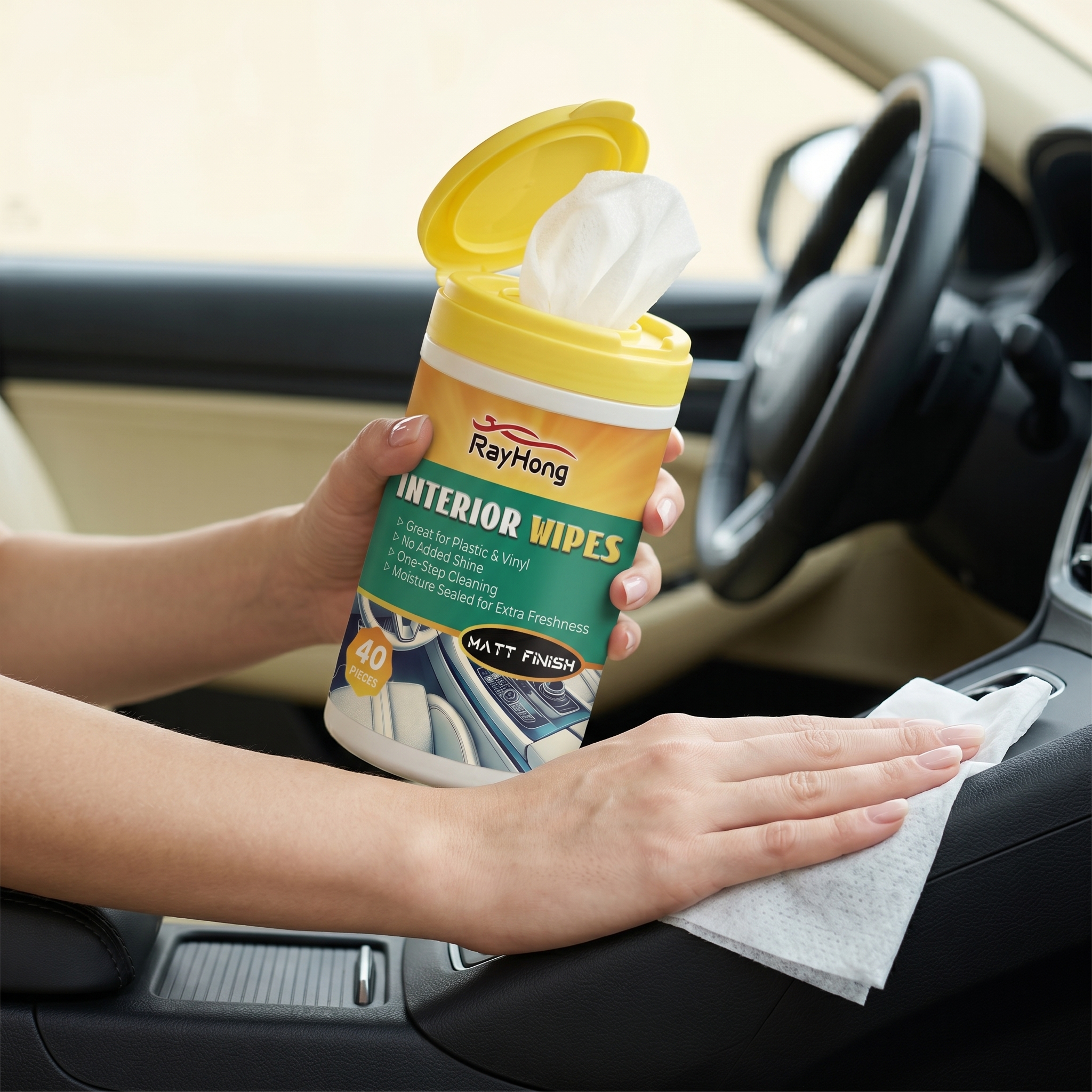 RAYHONG Car Interior Shine Wip - Leather Cleaner Interior のレビューと価格