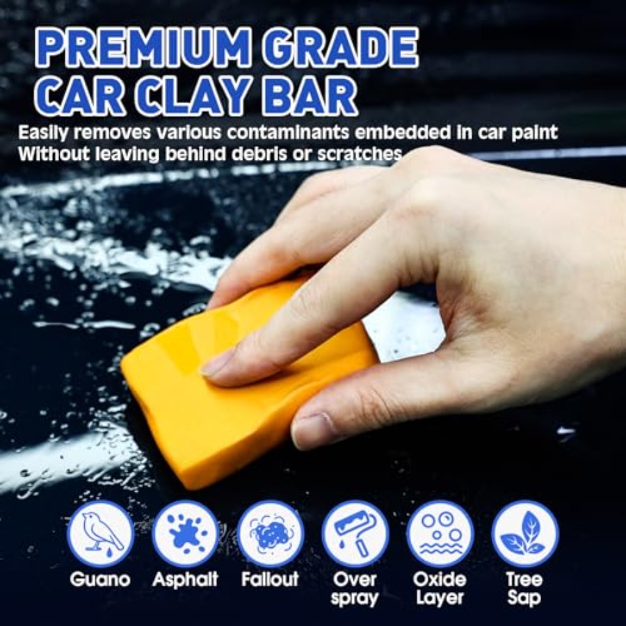 Clay Bars Kit, 6 Clay Bars and - Clay Bar Lubricant のレビューと価格