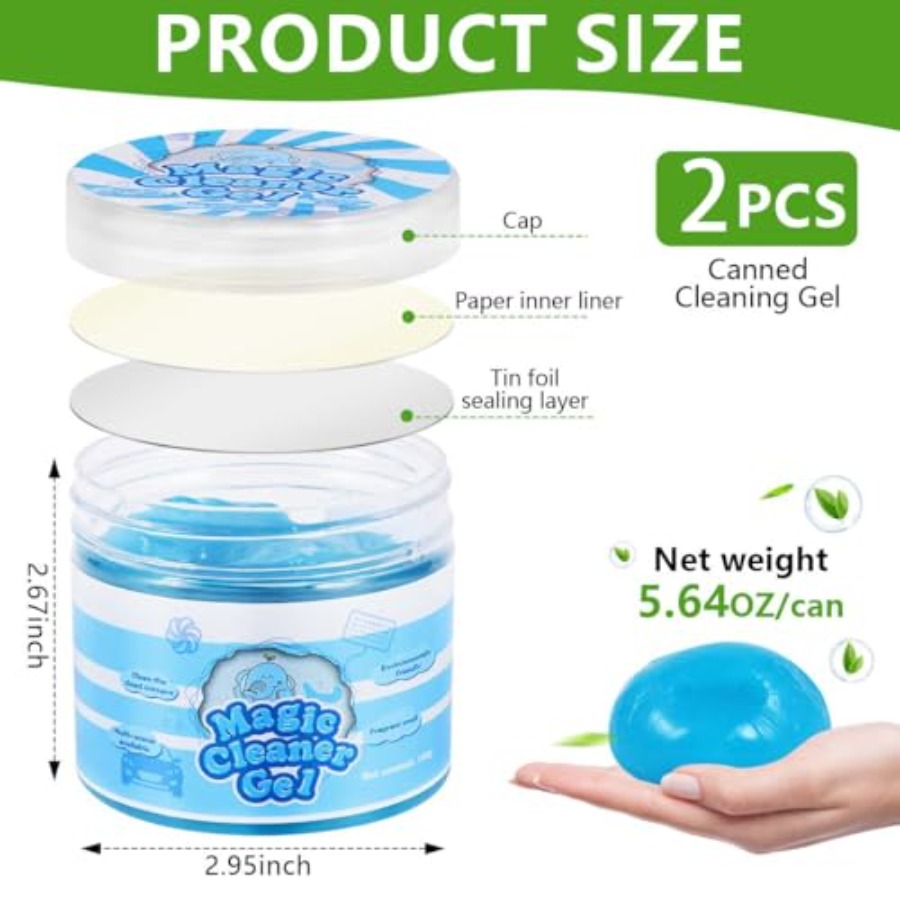 2 Pack Car Cleaning Gel Slime  - Interior Detailing Kit のレビューと価格
