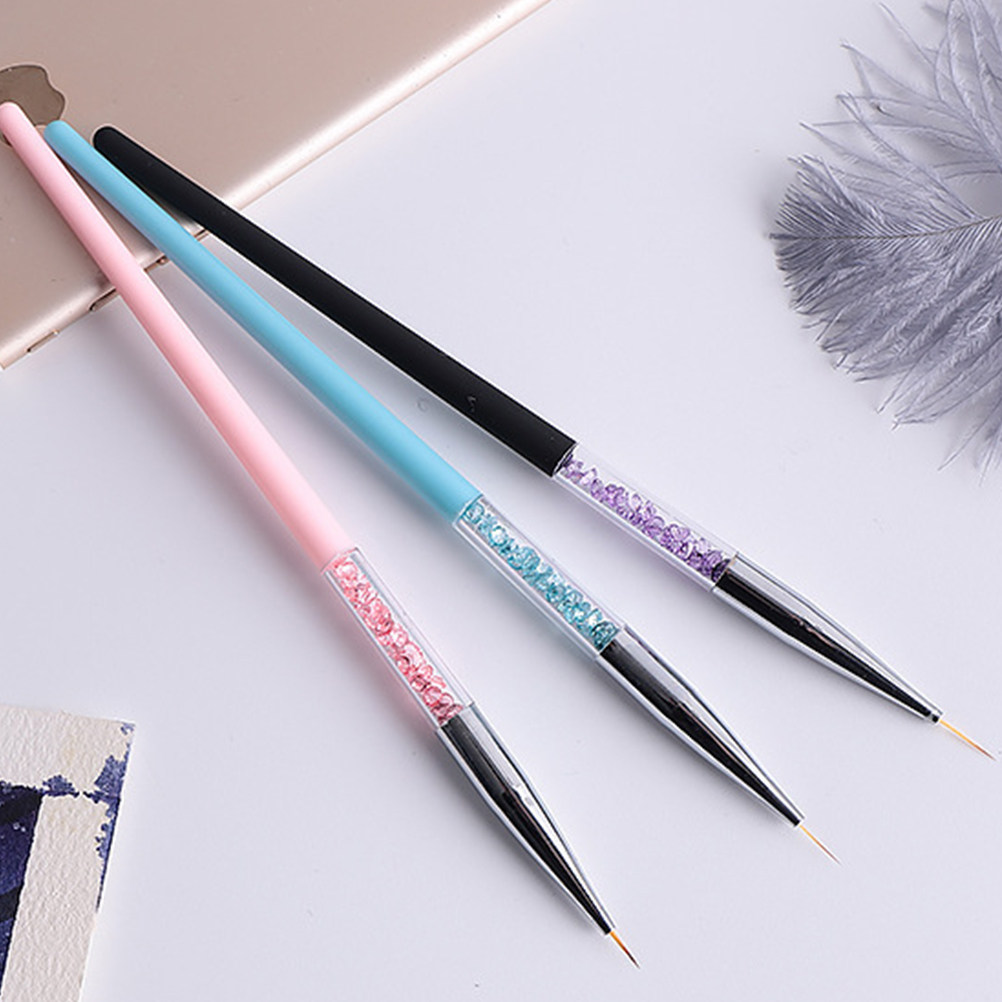 3Pcs Nail Art Pen Set Fine Tip - Detailing Brush Set のレビューと価格