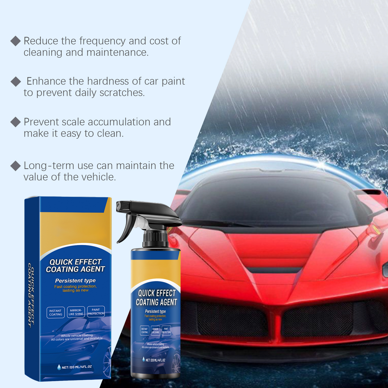 Car Quick Coating Agent Spray  - Car Wax Ceramic Coating のレビューと価格
