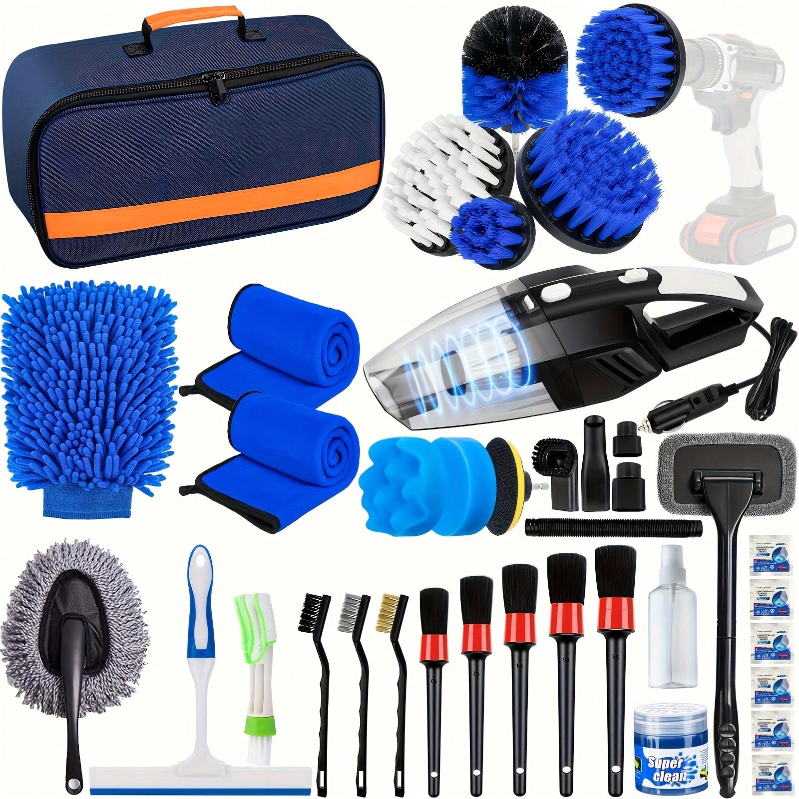 Car Detailing Brush Set, Car D - Interior Detailing Kit のレビューと価格