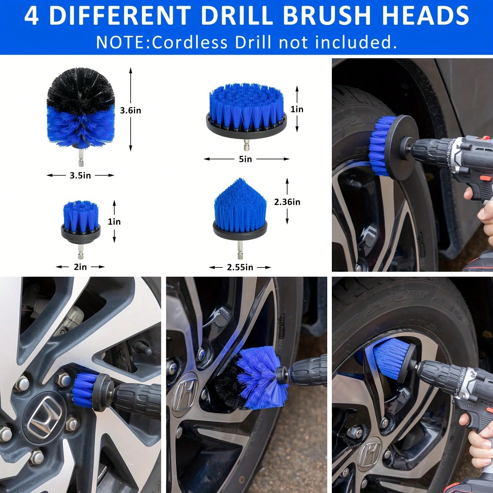 Car Detailing Brush Set, Car D - Interior Detailing Kit のレビューと価格