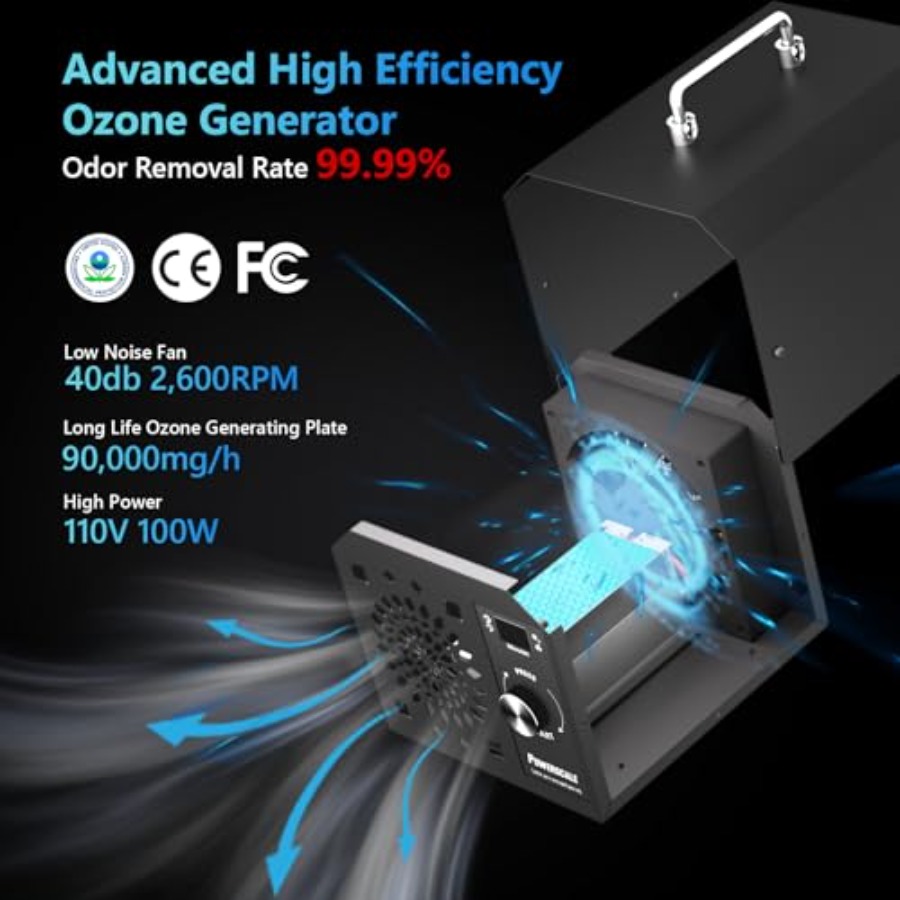 Ozone Generator 90000mg/h O3 I - Odor Eliminator Car のレビューと価格