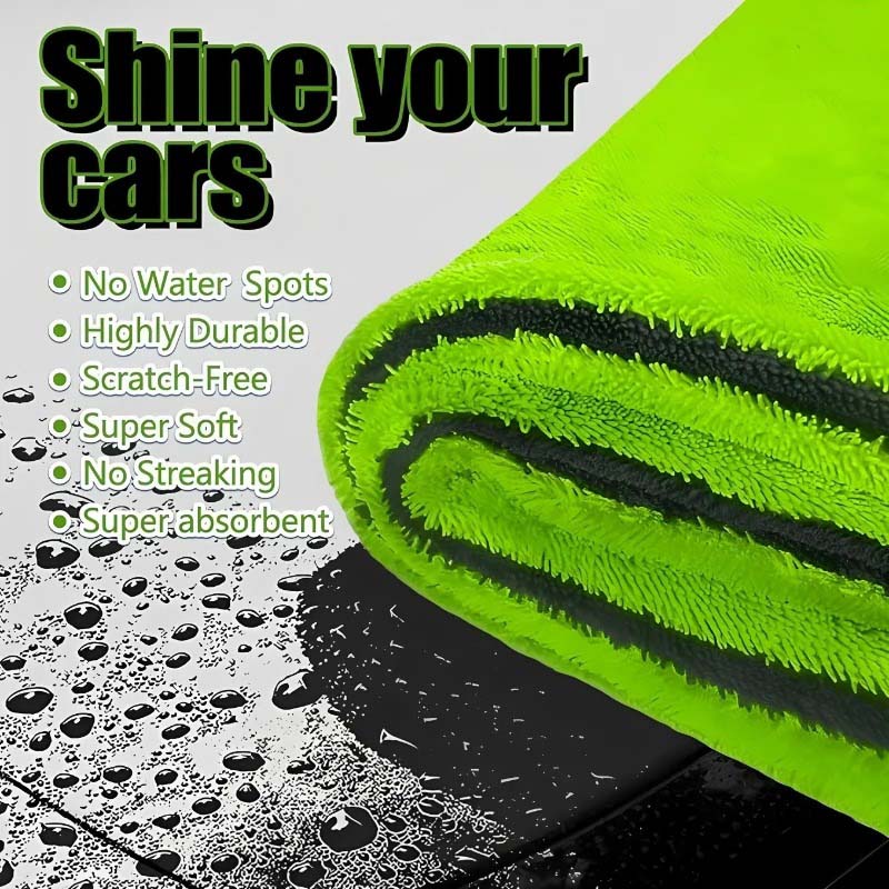 1PC 1000GSM Dual-Sided Microfi - Microfiber Towel Detailing のレビューと価格