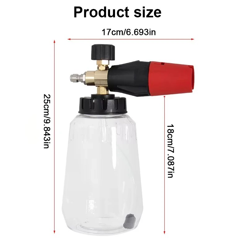 Adjustable Snow Foam Lance 1L  - Foam Cannon Car Wash のレビューと価格