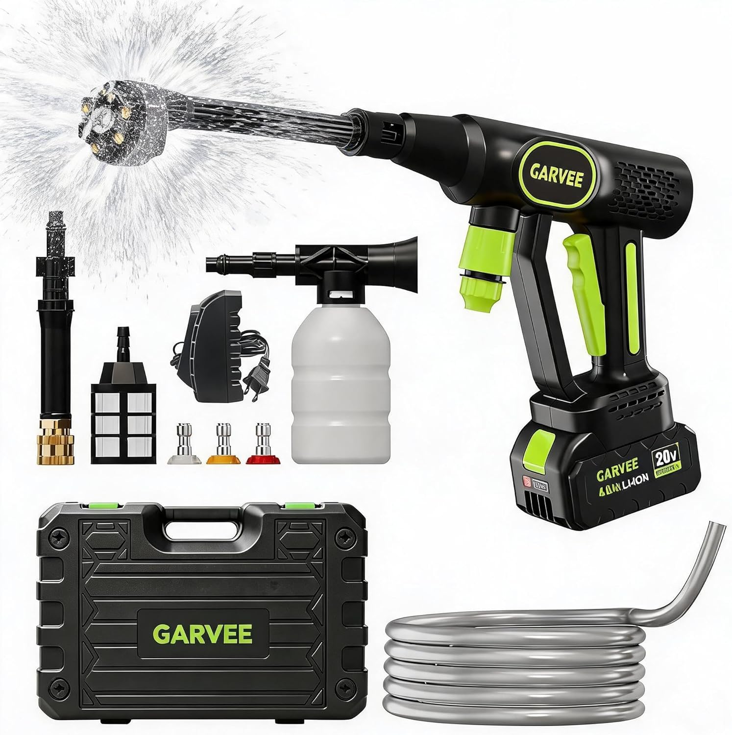 Cordless Pressure Washer, 320  - Foam Cannon Car Wash のレビューと価格