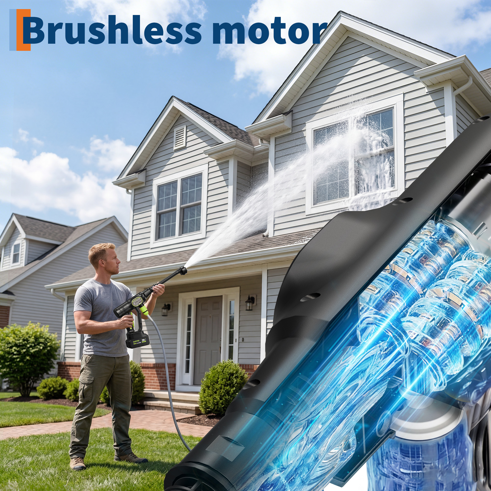Cordless Pressure Washer, 320  - Foam Cannon Car Wash のレビューと価格