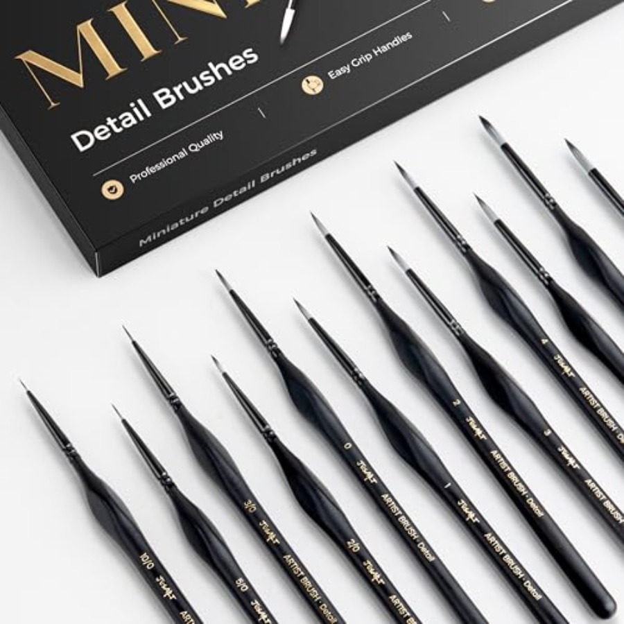 Detail Paint Brushes Set, 12 P - Detailing Brush Set のレビューと価格