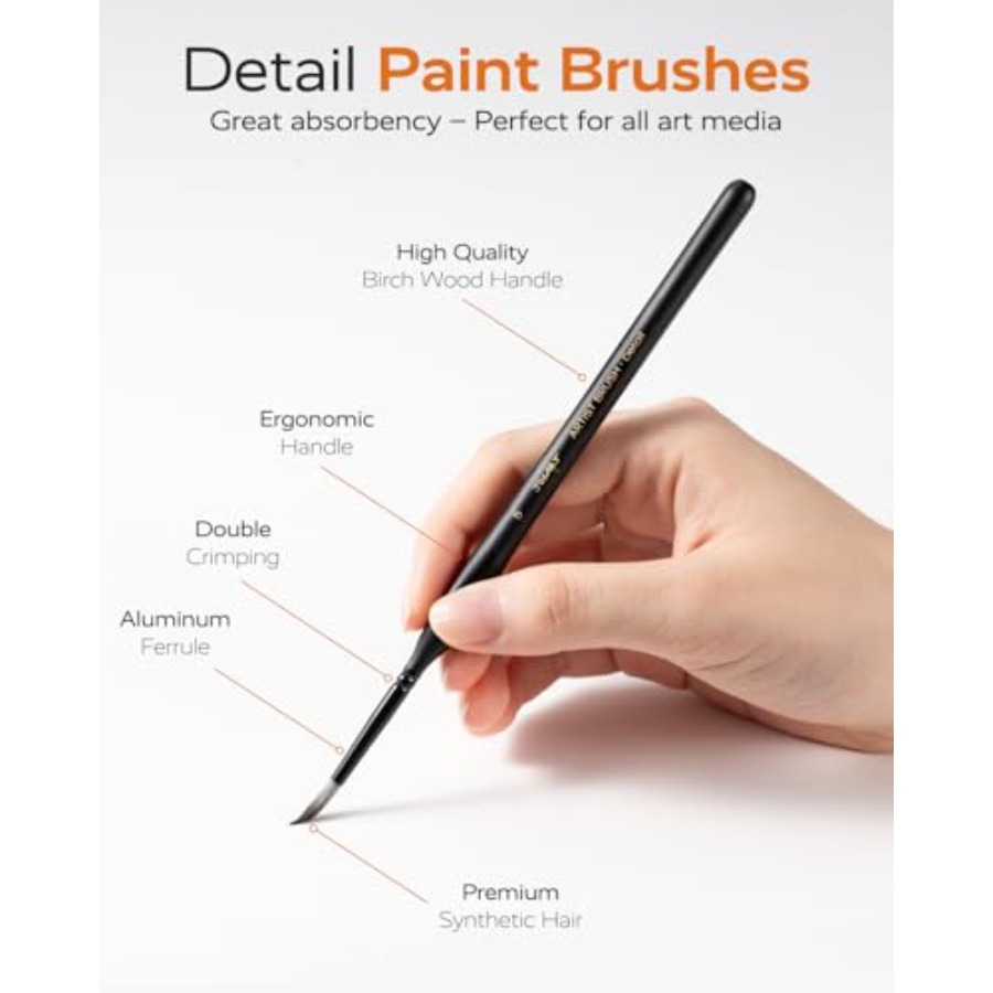 Detail Paint Brushes Set, 12 P - Detailing Brush Set のレビューと価格