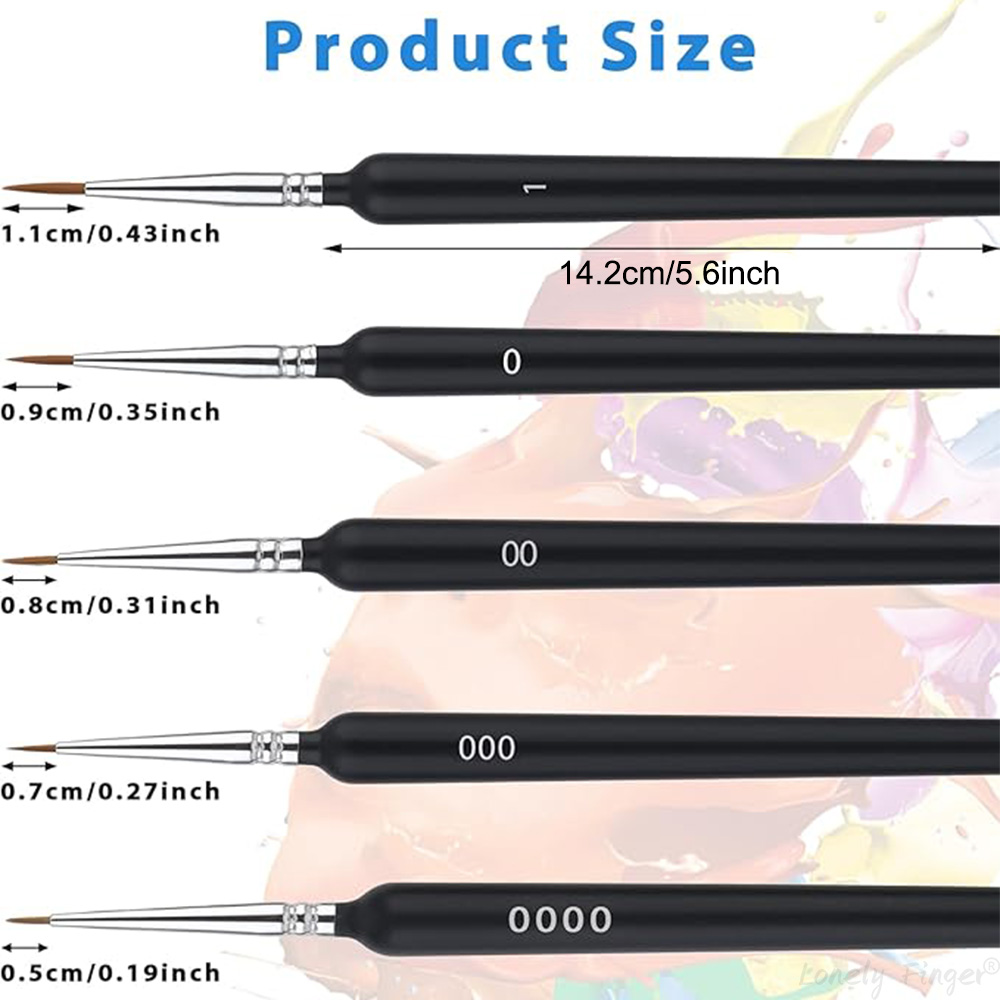 5/11Pcs Paint Brushes Set, Art - Detailing Brush Set のレビューと価格