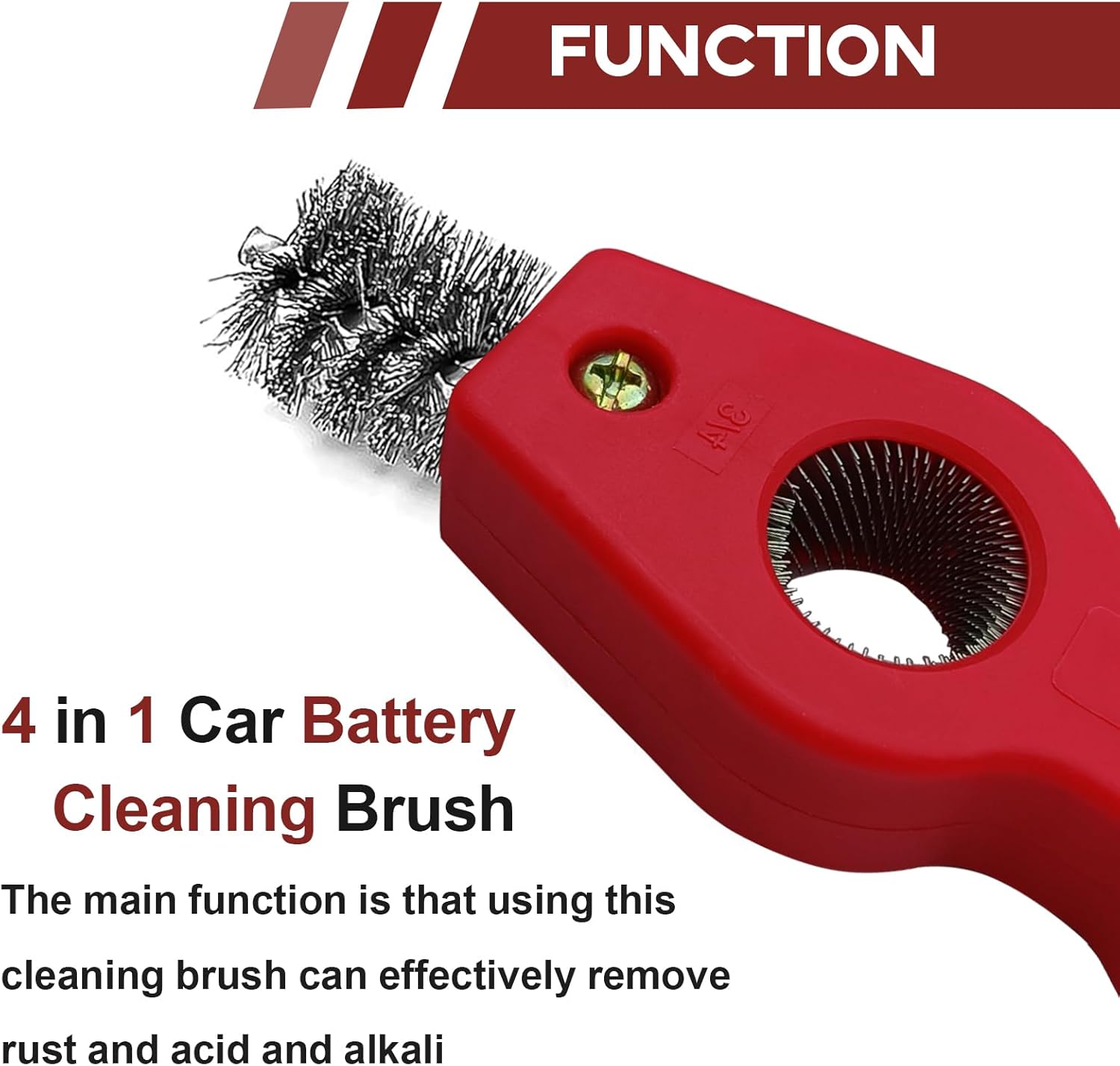 4 in 1 Car Battery Terminal Cl - Car Cleaning Brush のレビューと価格