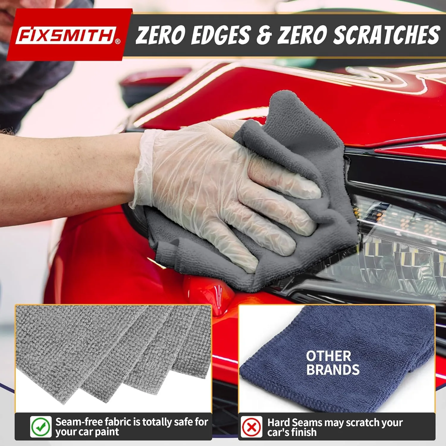 1/50pcs Microfiber Cleaning Cl - Microfiber Towel Detailing のレビューと価格