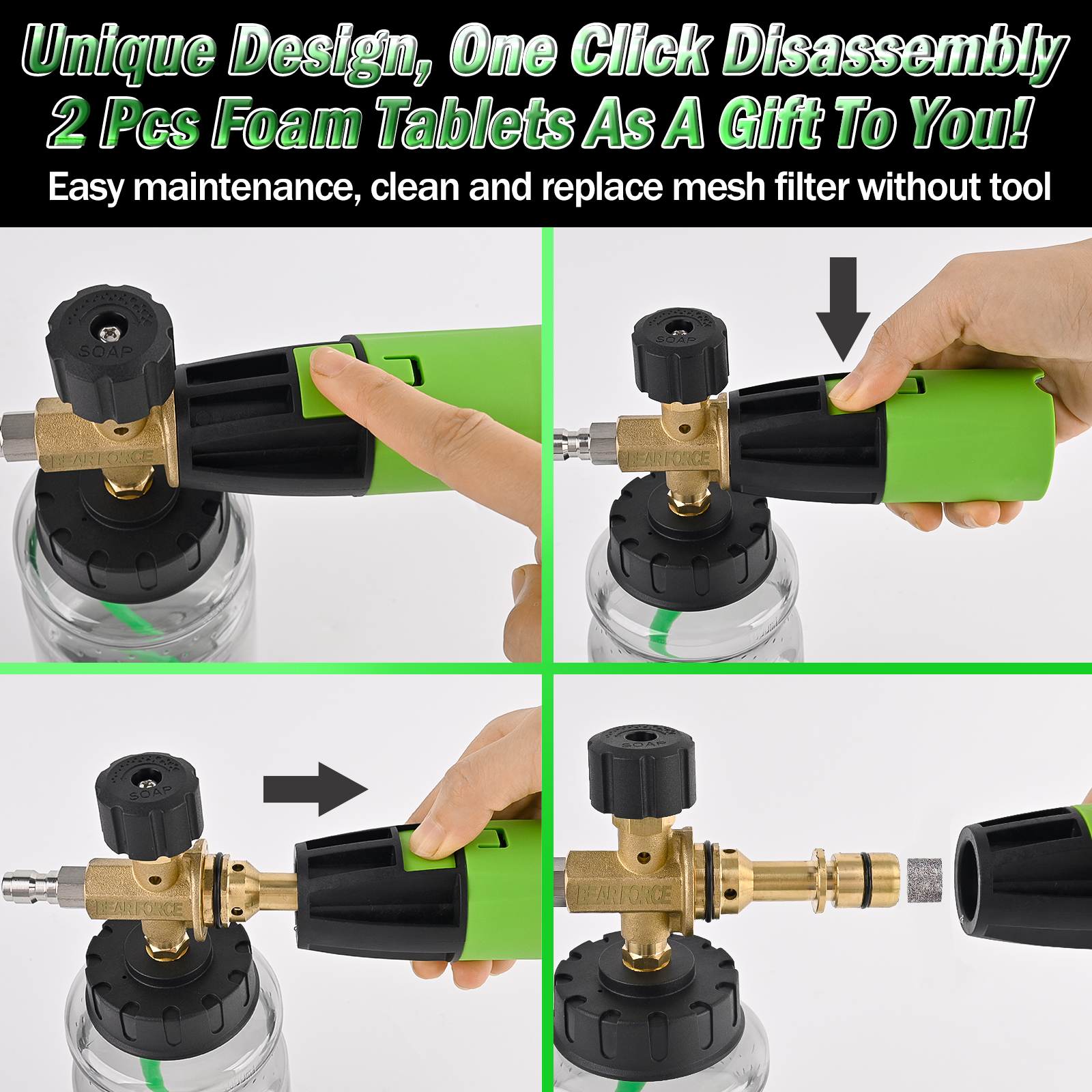 BEAR FORCE Pressure Washer Foa - Foam Cannon Car Wash のレビューと価格